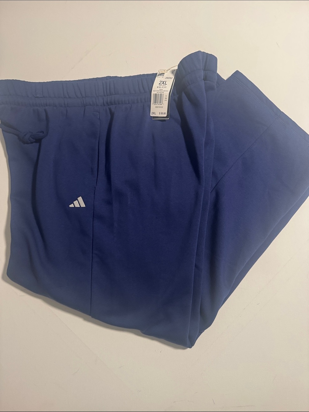 Adidas Sweatpants Womens 2XL Navy Wide Leg
